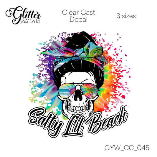 Salty Little Beach CC_045 Clear Cast Decal