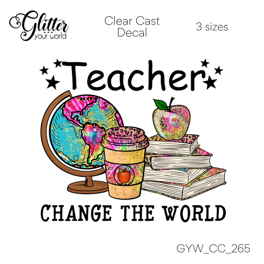 Teacher CC_265 Clear Cast Decal